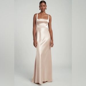 Jenny Yoo Ariana Dress - Pale Gold Size 4